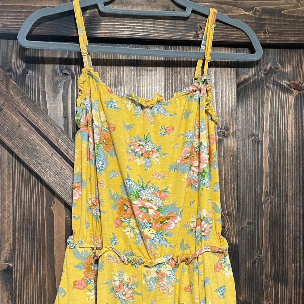 Floral Yellow Romper